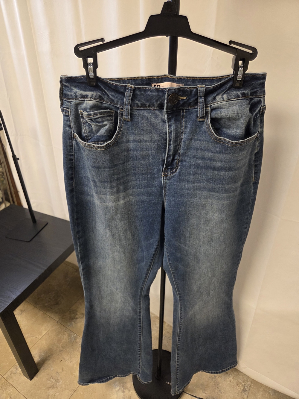 SO Women's Blue Boot Cut Jeans